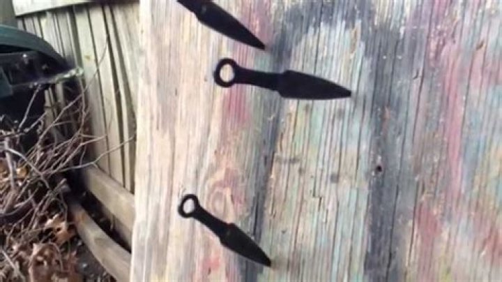 Can I throw knives in my backyard?