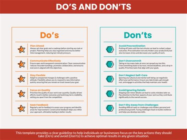 Do and don'ts after exercise?