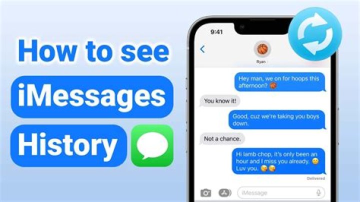 How do I see iMessage history?