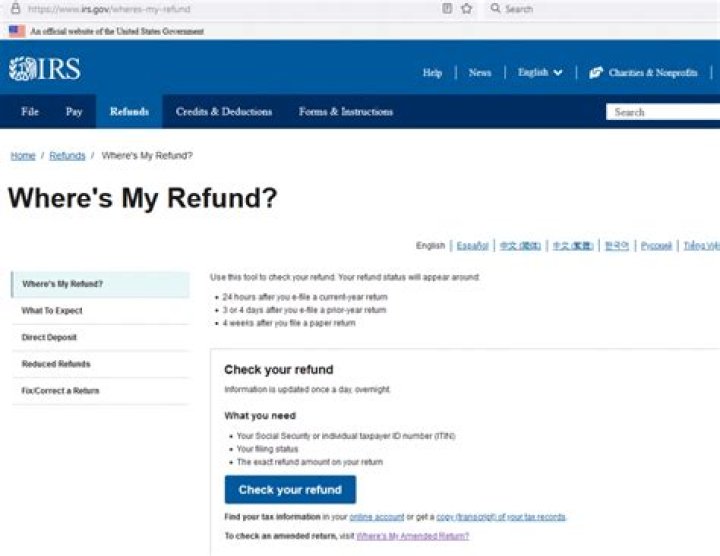 How many times can you check your refund status a day?