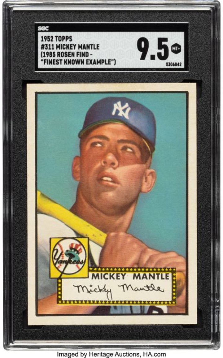 How much is a Mickey Mantle rookie card worth today?
