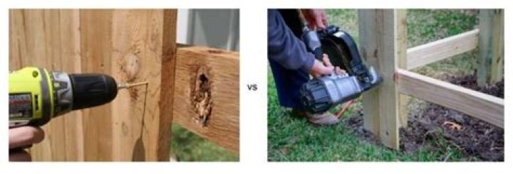 Is it better to nail or screw fence boards?
