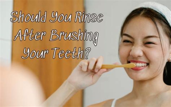 Should you gargle after brushing?