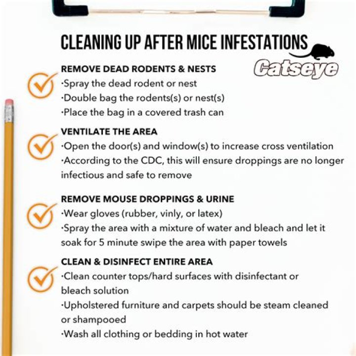 What is the safest way to clean up rat droppings?