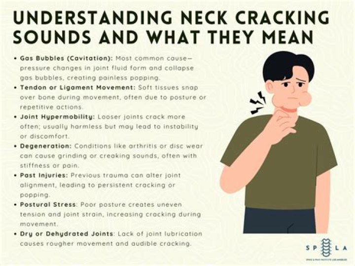 Why does my neck crunch when I roll my head NHS?